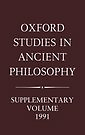 Oxford studies in ancient philosophy