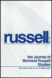 Russell : the journal of Bertrand Russell studies