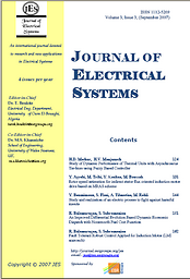 Algérie d'abord = Journal of electrical systems