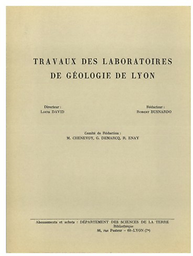 Travaux du Laboratoire de géologie de la Faculté des sciences de Lyon