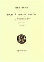Atti e Memorie della Società Magna Grecia