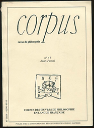 Corpus : revue de philosophie