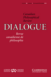 Dialogue: Canadian Philosophical Review = Revue canadienne de philosophie