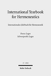 International yearbook for hermeneutics