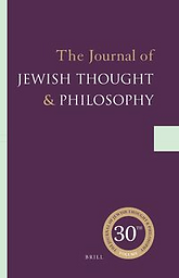 Journal of Jewish thought & philosophy