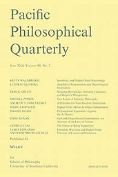 Pacific philosophical quarterly