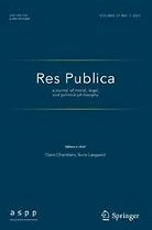 Res publica. A journal of moral, legal and political philosophy