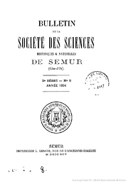 Bulletin de la Société des sciences historiques et naturelles de Semur
