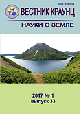 Вестник Камчатской региональной ассоциации "Учебно-научный центр" = Bulletin of Kamchatka Regional Association «Educational-Scientific Center». Earth Sciences
