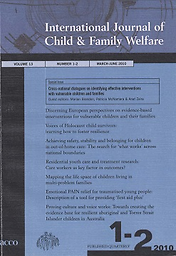 International journal of child & family welfare