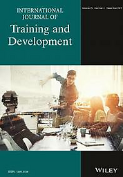 International journal of training and development