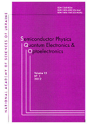 Semiconductor Physics, Quantum Electronics & Optoelectronics = Fìzika napìvprovìdnikìv kvantova ta optoelektronìk