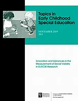 Topics in early childhood special education