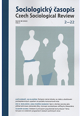 Sociologický časopis = Czech Sociological Review