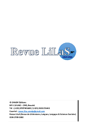 Revue LiLaS (Revue de Littératures, Langues, Langages & Sciences Sociales)