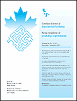 Canadian journal of experimental psychology
