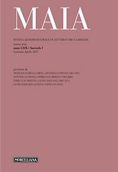 Maia : rivista di letterature classiche