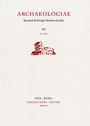 Archaeologiae : Research by Foreign Missions in Italy