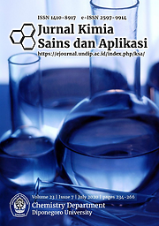 Jurnal kimia sains dan aplikasi