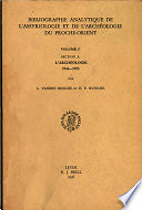 Bibliographie analytique de l'assyriologie et de l'archéologie du Proche-Orient. Section PH. Philologie