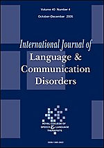 International journal of language and communication disorders