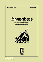 Prometheus : Rivista di studi classici