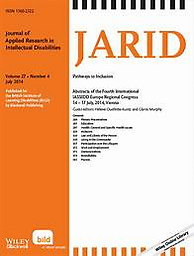 JARID. Journal of applied research in intellectual disabilities