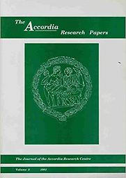 Accordia Research Papers