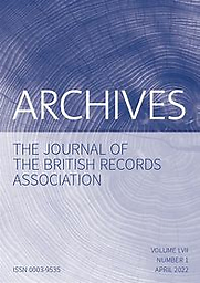 Archives : the journal of the British records association