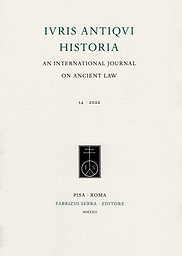 Iuris antiqui historia : an international journal on ancient law