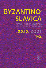 Byzantinoslavica : revue internationale des études byzantines
