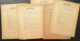 Mizraim : Journal of papyrology, egyptologie, history of ancient laws, and their relations to the civilizations of bible lands