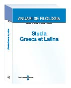 Anuari de filologia. Secció D, Studia graeca et latina