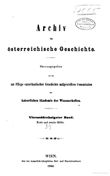 Archiv für österreichische Geschichte
