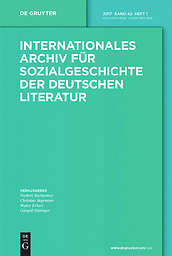 Internationales Archiv für Sozialgeschichte der deutschen Literatur