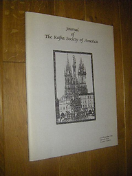 Journal of the Kafka Society of America