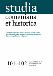 Studia comeniana et historica