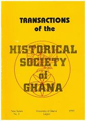Transactions of the historical society of Ghana
