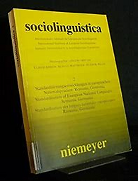 Sociolinguistica : internationales Jahrbuch für europäische Soziolinguistik