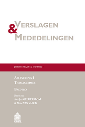 Verslagen en mededelingen van de Koninklijke academie voor Nederlandse taal-en letterkunde