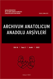 Archivum Anatolicum = Anadolu Arsivleri