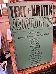 Text + Kritik. Jahrbuch
