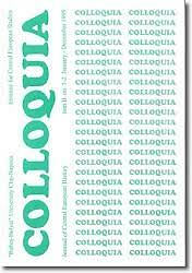Colloquia : journal of Central European history