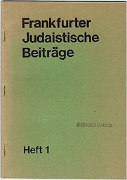 Frankfurter judaistische Beiträge