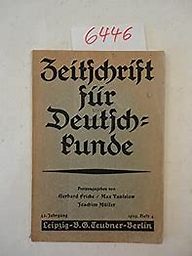 Zeitschrift für Deutschkunde