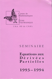 Séminaire Goulaouic-Schwartz dit aussi : Séminaire Équations aux dérivées partielles (Polytechnique)