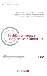 nouveaux problèmes actuels de sciences criminelles