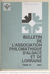 Bulletin de l'Association philomathique d'Alsace et de Lorraine