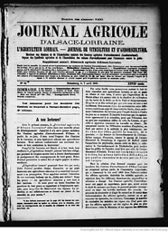 Journal agricole d'Alsace-Lorraine
