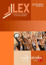 Lex. Revista de Investigación en Ciencias Jurídicas